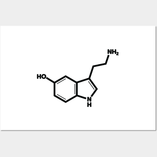 Serotonin - Black Posters and Art